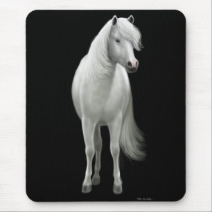 Vildvithäst Mousepad Musmatta