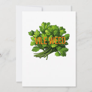 Vile Ogräs - Lustigt anti-Cilantro Julkort