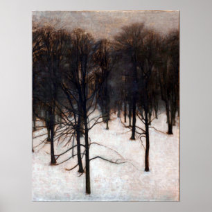 Vilhelm Hammershøi Søndermarken Park i Winter Poster