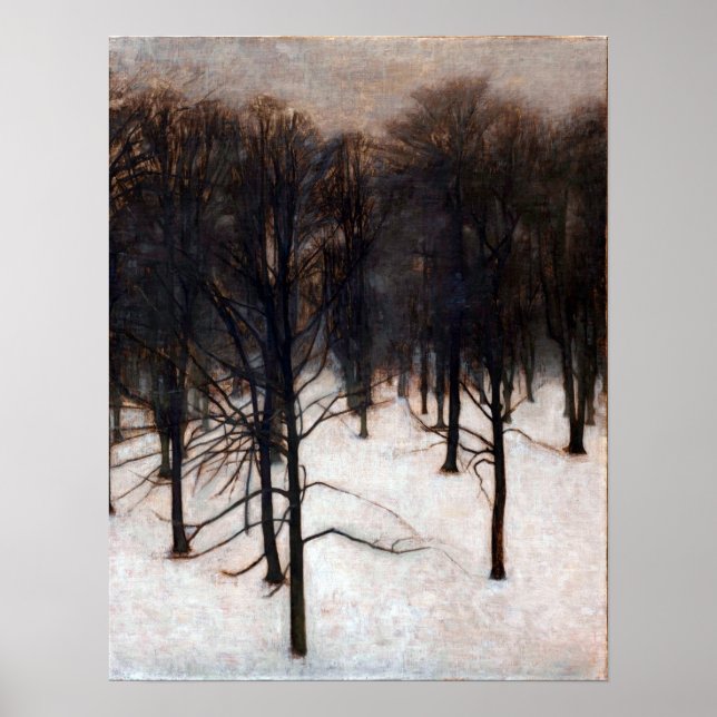 Vilhelm Hammershøi Søndermarken Park i Winter Poster (Framsidan)