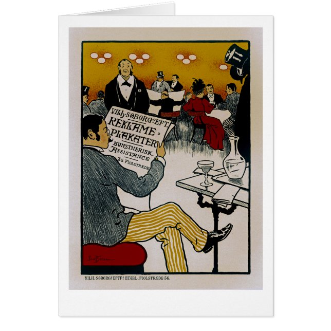 Vilhem Soborgs efterträdare Hälsningskort (Framsidan)