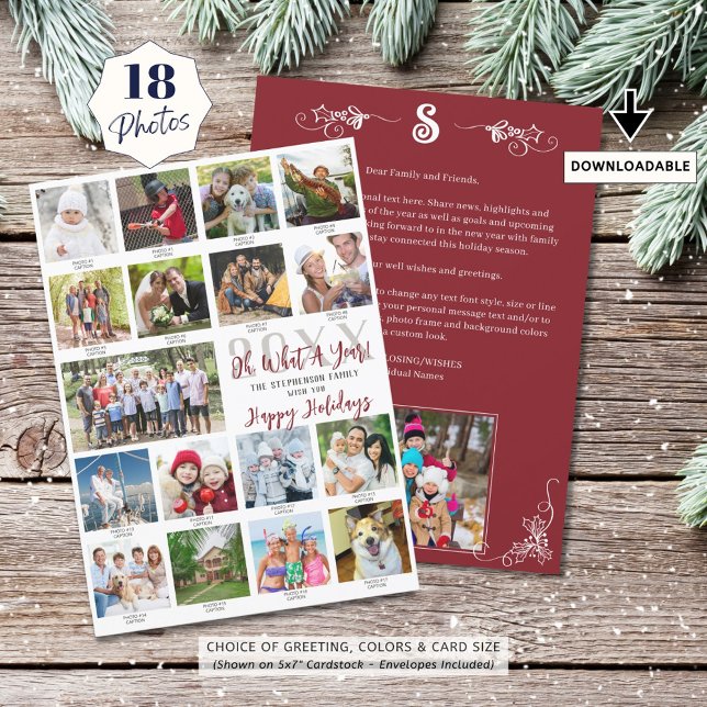 Vilja Ett År Foto Collage Undertexter År i Backspe Julkort (Skapare uppladdad)