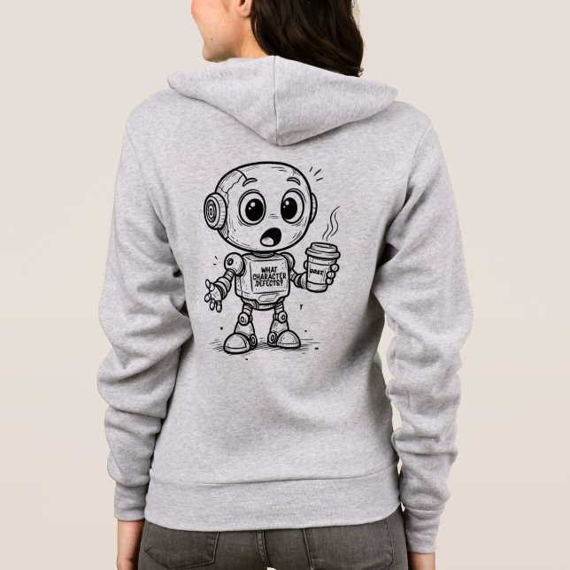 Vilka Karaktärsbrister? – Roligt Nyktrahet Present T Shirt (Baksida)