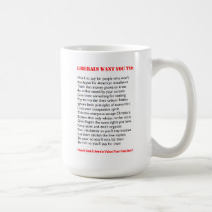 "Vilka liberal person önskar" den roliga muggen Kaffemugg