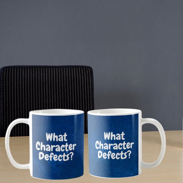 Vilka teckendefekter? - Funny Sobriety Gift Kaffemugg (Skapare uppladdad)