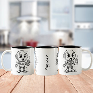 Vilka teckendefekter? - Funny Sobriety Gift Två-Tonad Mugg