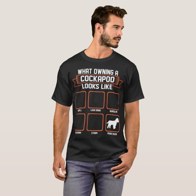 Vilken äga Cockapoo hund ser den lika roliga T Shirt (Hel framsida)