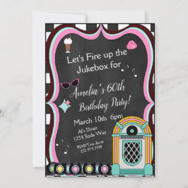 Vilken ålder som helst, 1950 års Middag födelsedag Inbjudningar