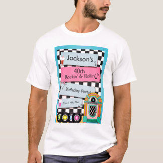 Vilken ålder som helst, 1950 års Middag födelsedag T Shirt