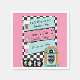 Vilken ålder som helst, 1950:s inbjudan till Midda Pappersservett