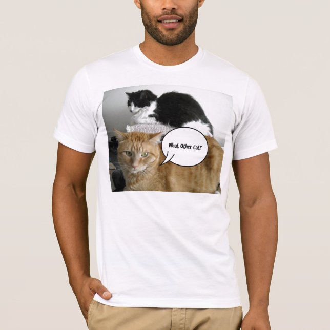 Vilken annan katt/Orange Tabby Humor? T Shirt (Framsida)