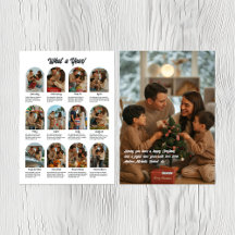 Vilken År Familj Foto Collage Jul Holiday