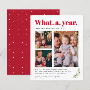 Vilken År Glad Jul Fotokort