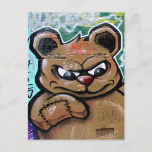 Vilken arg har teddy? vykort