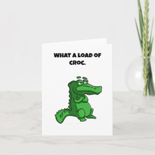 Vilken belastning av Croc Funny Alligator-Tecknad Kort