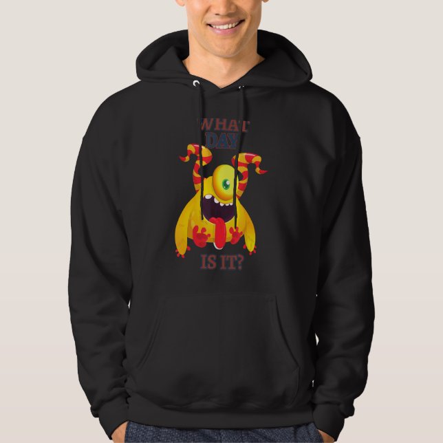Vilken dag är det för humant? hoodie (Framsida)