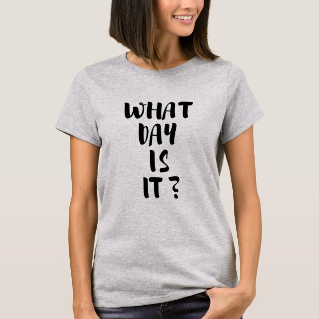 Vilken dag är det svarta citattdagar i veckans Grå T Shirt (Framsida)