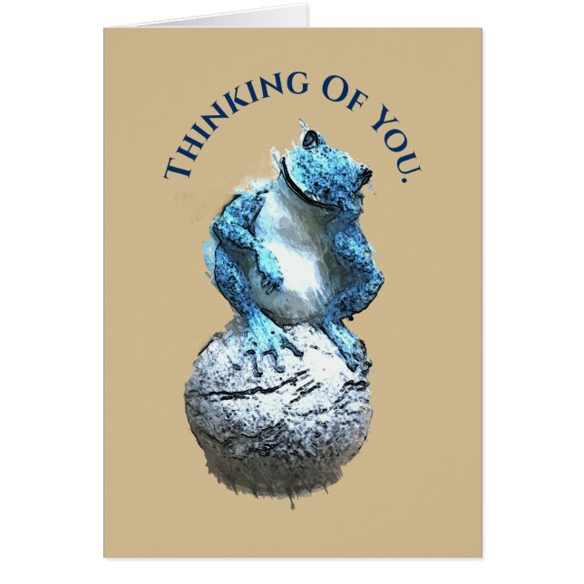 Vilken dag för en dagdröm - stationär hälsningskort (Framsidan)