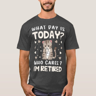 Vilken dag i dag, 2, är det lustigt Pension Lazy? T Shirt