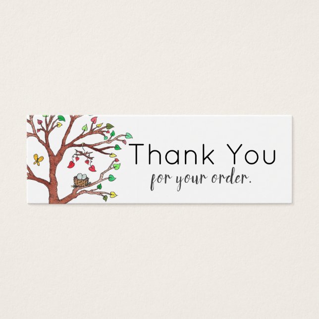 Vilken dag som helst nu, Tack Märkre Litet Visitkort (Framsidan)