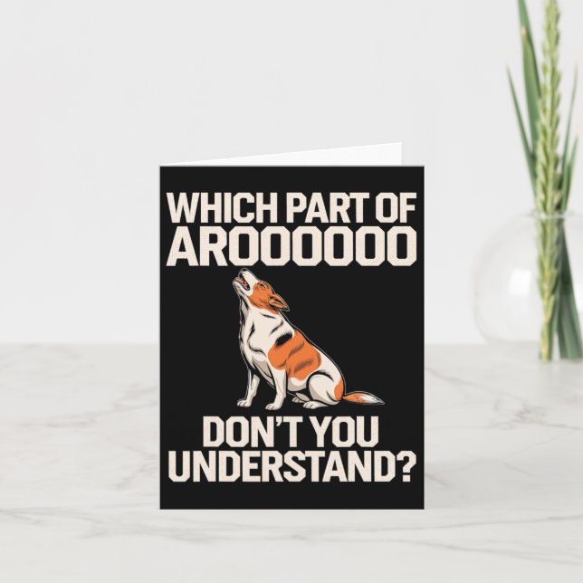Vilken del av Aroooo Hund älskare Beagle Hundägare Kort (Framsida)