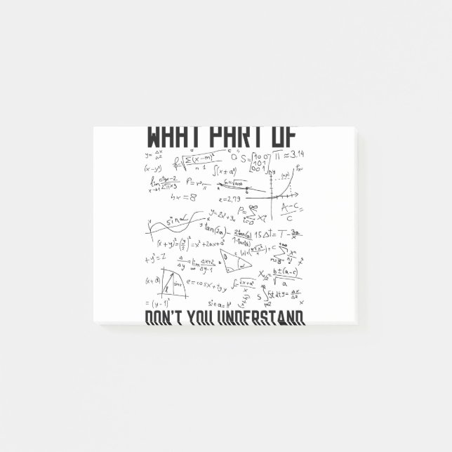 Vilken del av att inte förstå post-it block (Framsida)