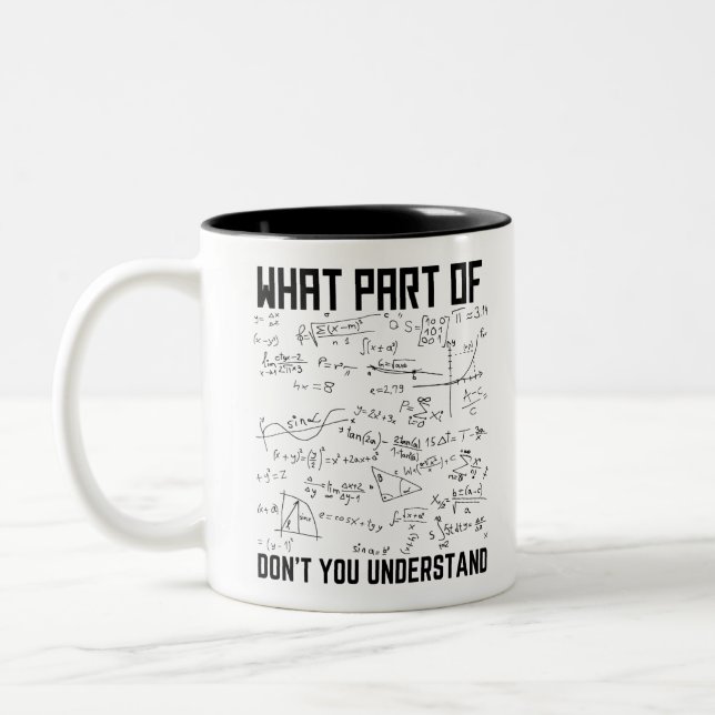 Vilken del av att inte förstå Två-Tonad mugg (Vänster)