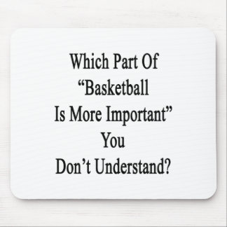 Vilken del av basket är viktigare än du gör musmatta