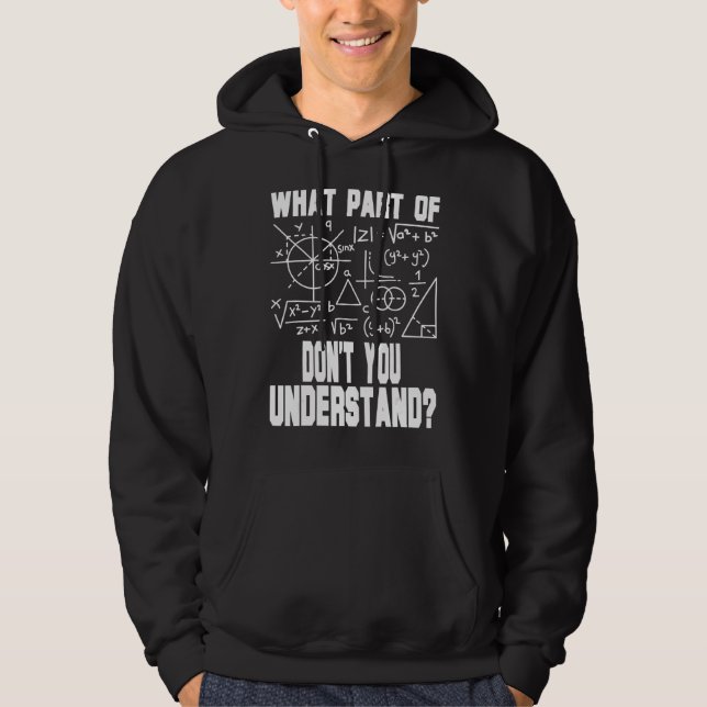 Vilken del av begripa du inte? hoodie (Framsida)
