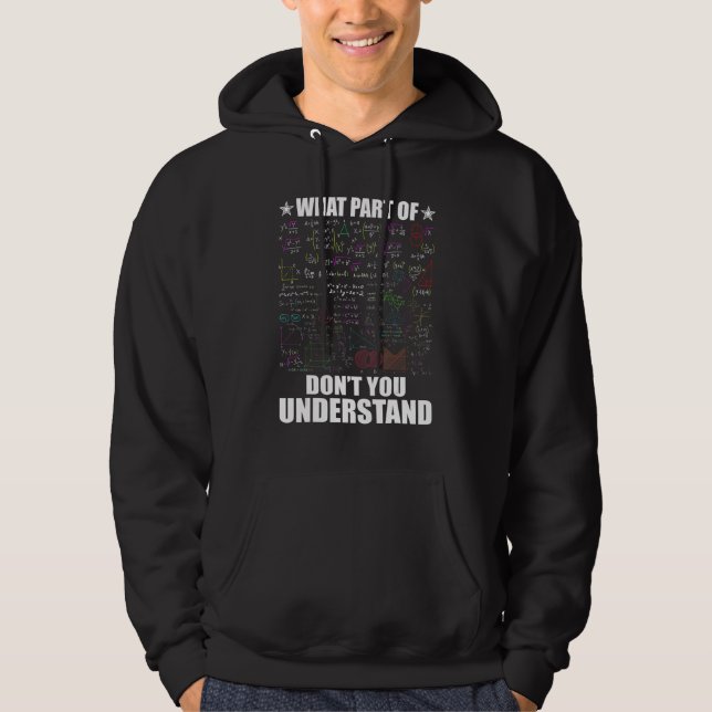 Vilken del av begripa du inte? hoodie (Framsida)