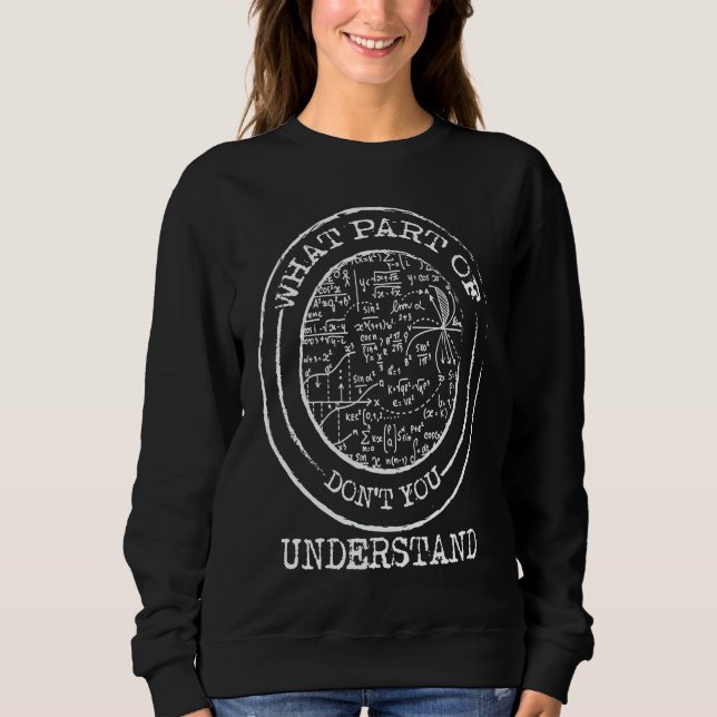 Vilken del av begripa du inte, Math Teacher T Shirt (Framsida)