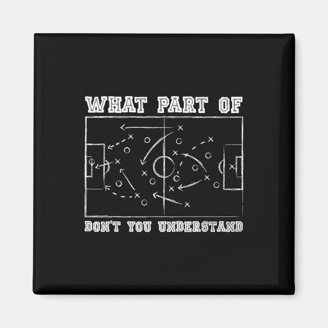 Vilken del av det förstår du inte Fotbollstränare  Magnet (Framsidan)
