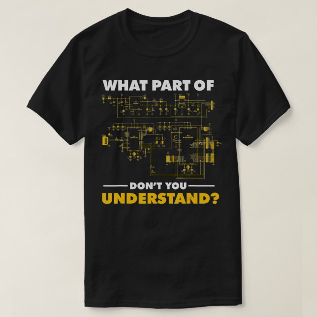 Vilken del av donationen du förstår elektricitet t shirt (Design framsida)