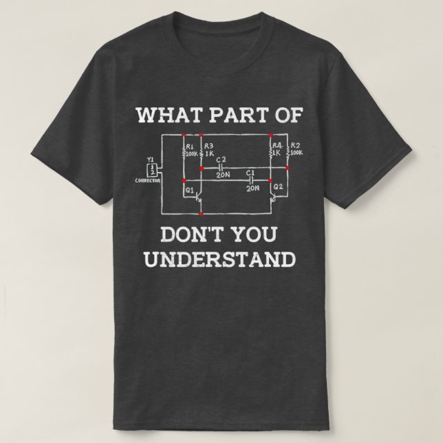 Vilken del av donationen du förstår kretskort elle t shirt (Design framsida)