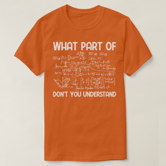 Vilken del av dont du förstår.. t shirt (Design framsida)