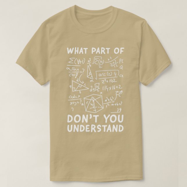 Vilken del av Dont du förstår? T Shirt (Design framsida)