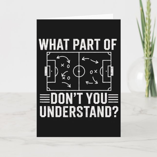 Vilken del av Don't You Understand fotbollstränare Kort (Framsida)