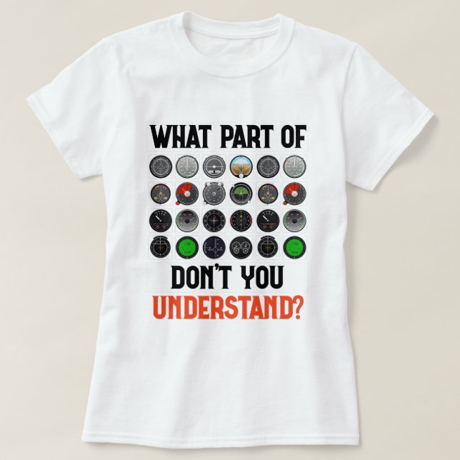 Vilken del av ert agerande är att förstå flygplane t shirt (Design framsida)
