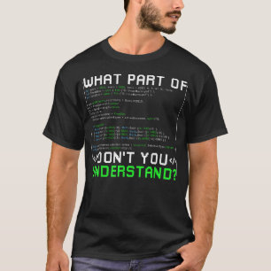 Vilken del av 'förstår du inte' för Data-Nördar T Shirt
