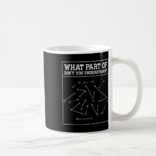 Vilken del av 'förstår du inte' Fotbollstränare Kaffemugg