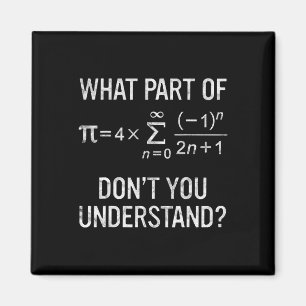 Vilken del av förstår du inte Gift Math Equati? Magnet