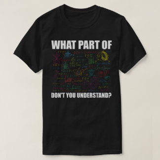 Vilken Del av Förstår Du Inte | Rolig Matte T Shirt