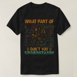 Vilken Del av Förstår Du Inte | Rolig Matte T Shirt