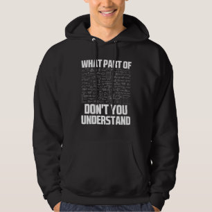 Vilken del av förstår du inte Sarcastic Math G? Hoodie
