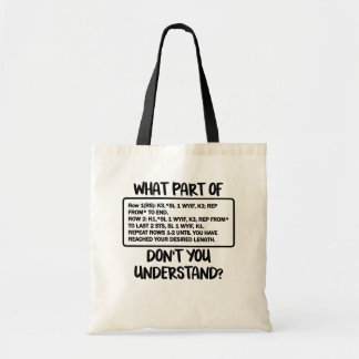 Vilken del av handarbetetoto hänger lös tygkasse