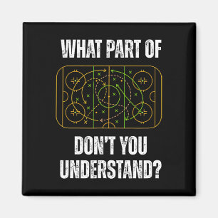 Vilken del av hockey förstår du inte Funny Win Magnet