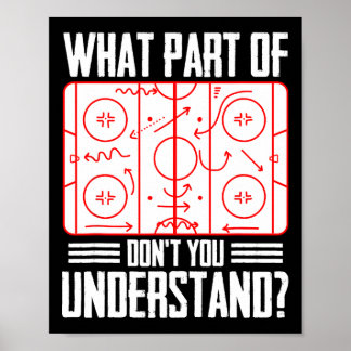 Vilken del av hockey förstår du inte Ishockey Poster