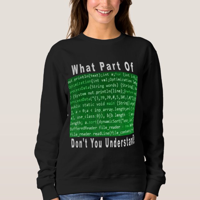 Vilken del av kan du inte förstå? t shirt (Framsida)