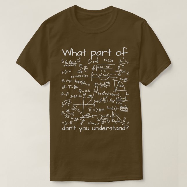 Vilken del av matematikekvationen Donx27t du först T Shirt (Design framsida)
