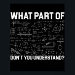 Vilken del av matematiken förstår du inte Läraren? Poster<br><div class="desc">Vilken del av Math förstår du inte lärargåva. Perfekt-gåva till pappa,  mamma,  pappa,  manar,  kvinnor,  vänner och familjemedlemmar på Thanksgiving Dag,  juldag,  Mors dag,  Fars dag,  4 juli,  1776 Oberoende dag,  veterandagen,  Halloween D,  Patrick's Day</div>